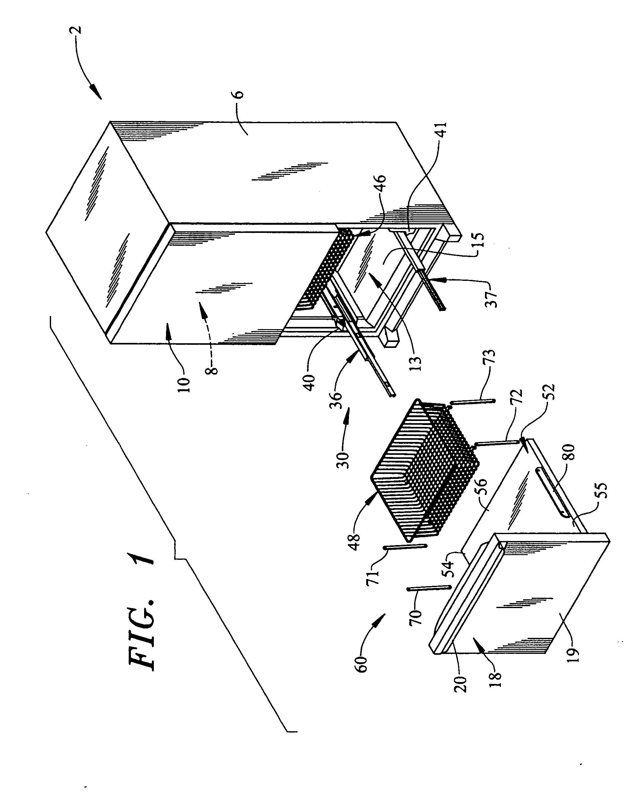 Bottom mount refrigerator having an elevating freezer basket