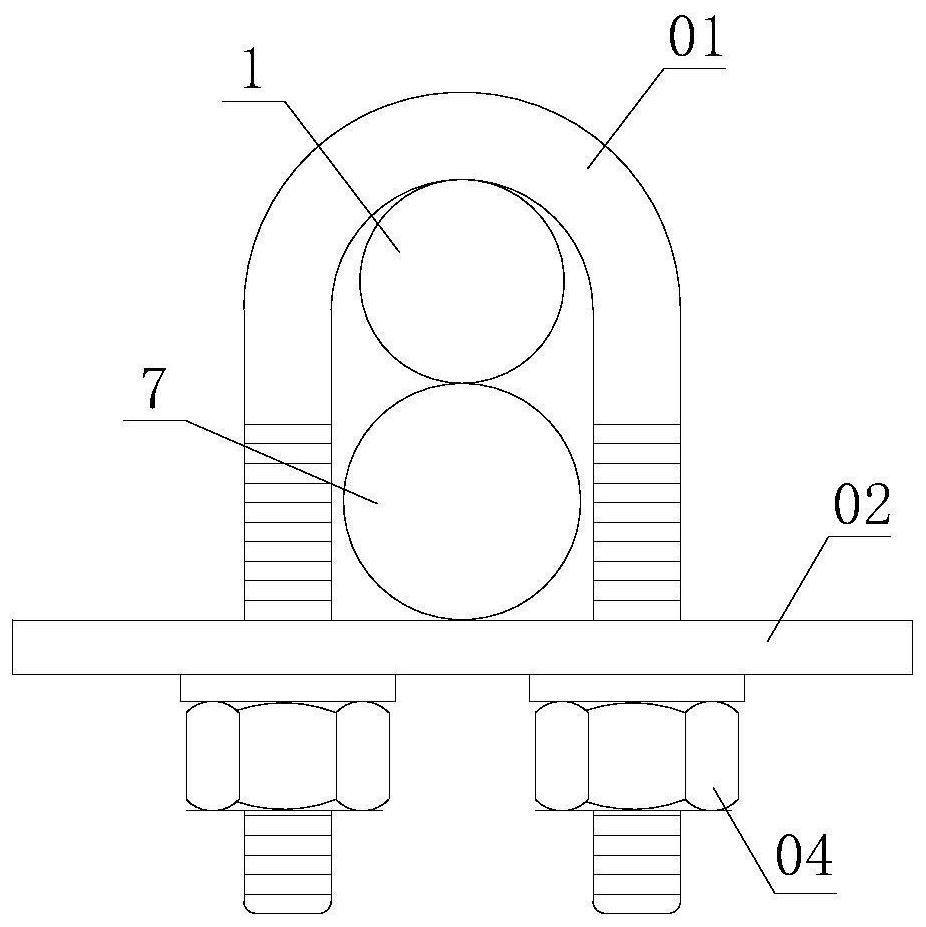 A single-side glass reinforcement-reinforcement cage structure for the ground connection wall of the shield tunnel