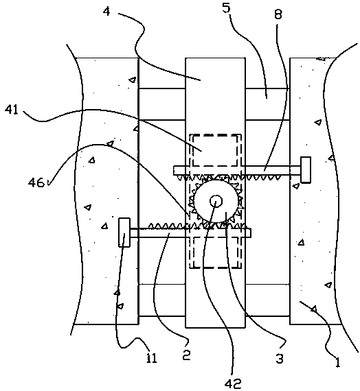 Gear synchronous displacement modular expansion joint