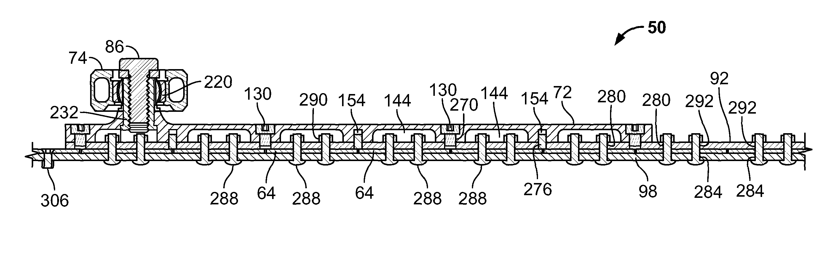 Blade assembly removal from a header of a plant cutting machine