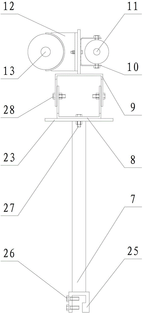 A controllable test platform used in a simulated hydraulic test device