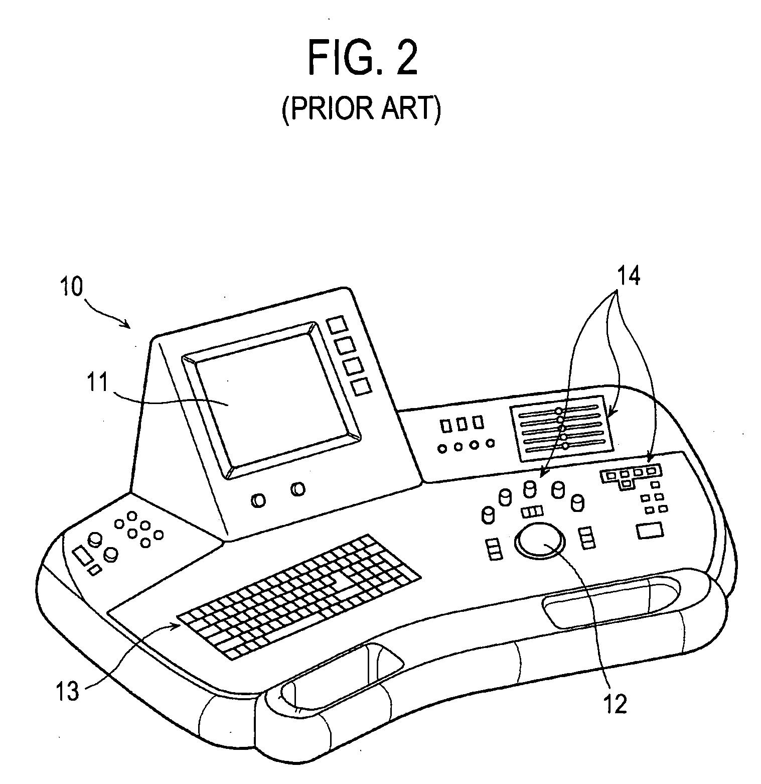 Control panel for use in an ultrasonic diagnostic apparatus