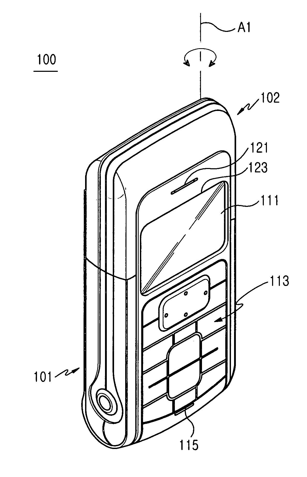 Handheld mobile terminal