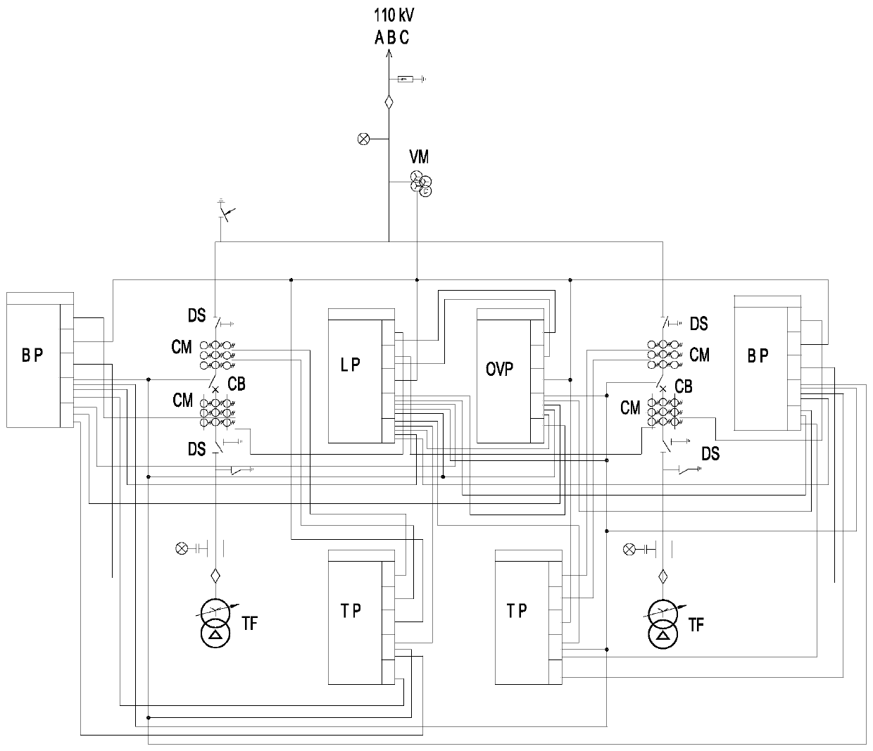 Extending the protection circuit of the unit wiring type system