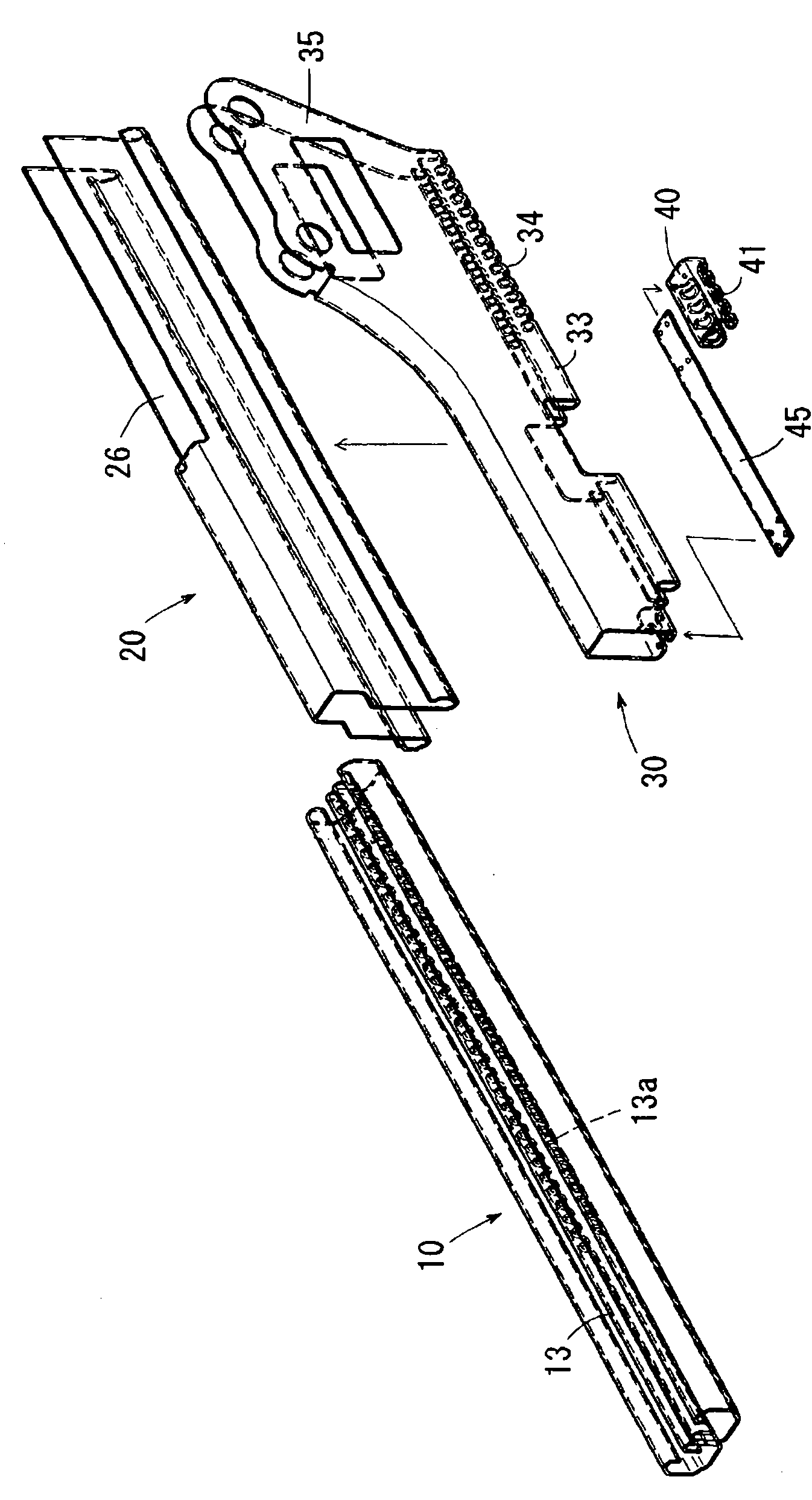 Seat slide device for vehicle