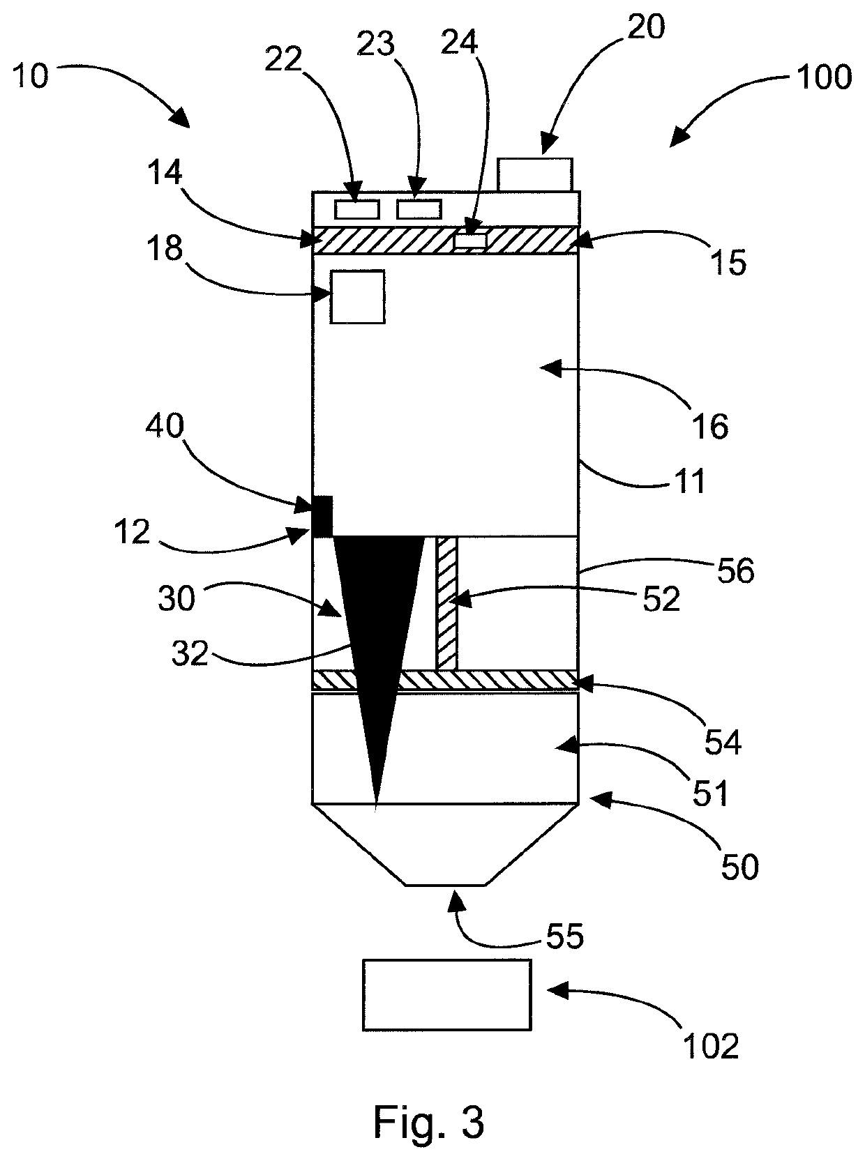 Automatic lubrication system for lubricating an object