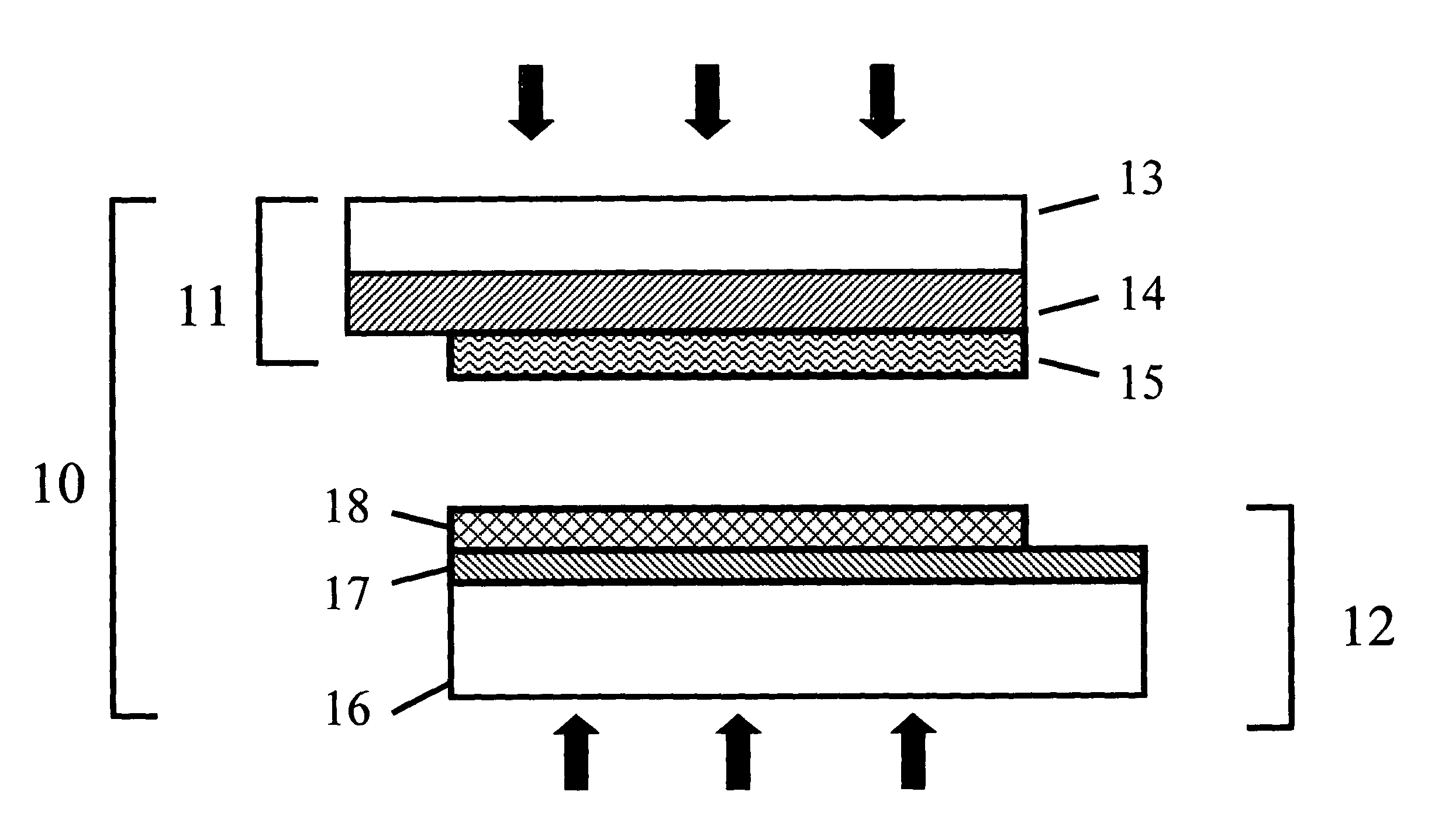 Organic semiconductor devices and methods of fabrication including forming two parts with polymerisable groups and bonding the parts