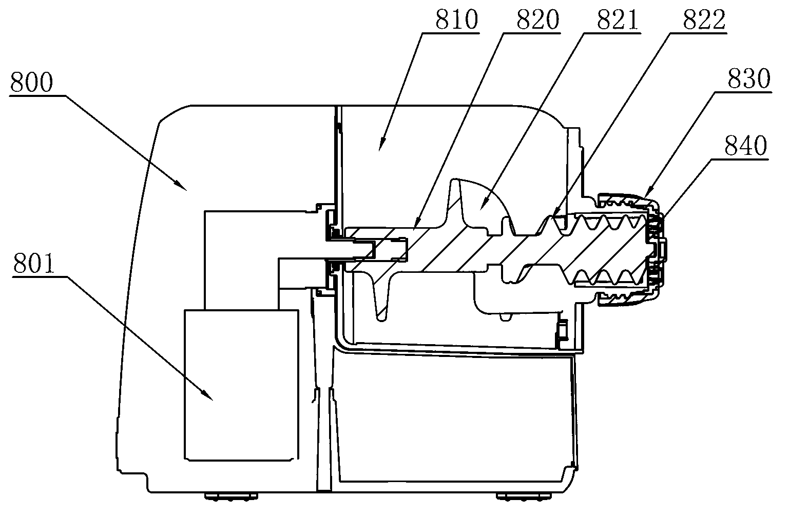 Noodle machine with rapid machining