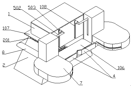 Suspended garbage cleaning device for water conservancy project