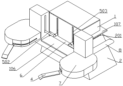 Suspended garbage cleaning device for water conservancy project