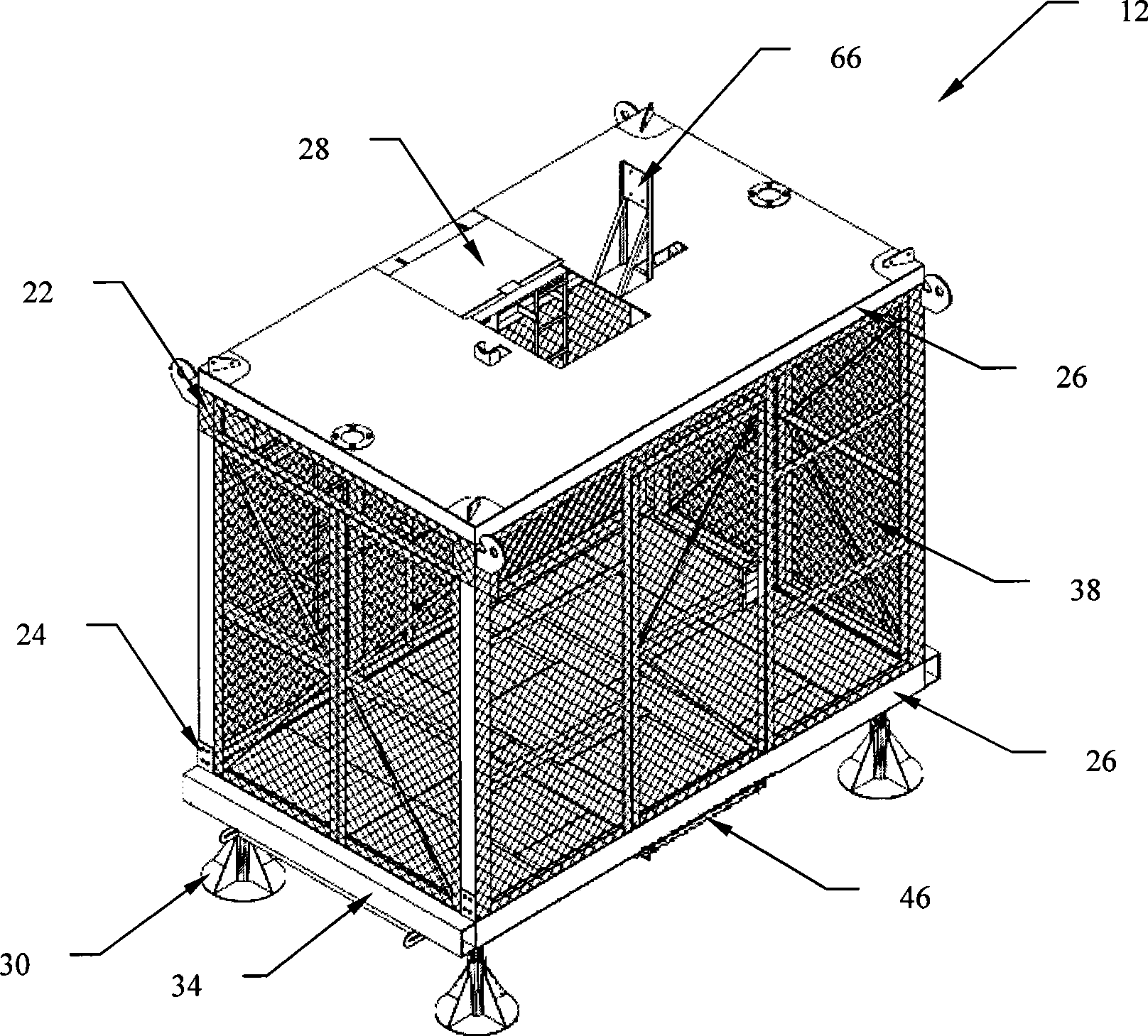 A portable mobile communication tower