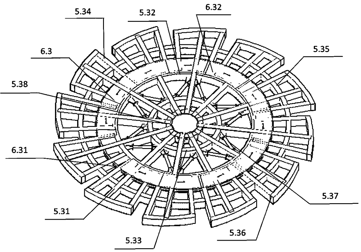 A single-column flower-shaped tower and its construction method