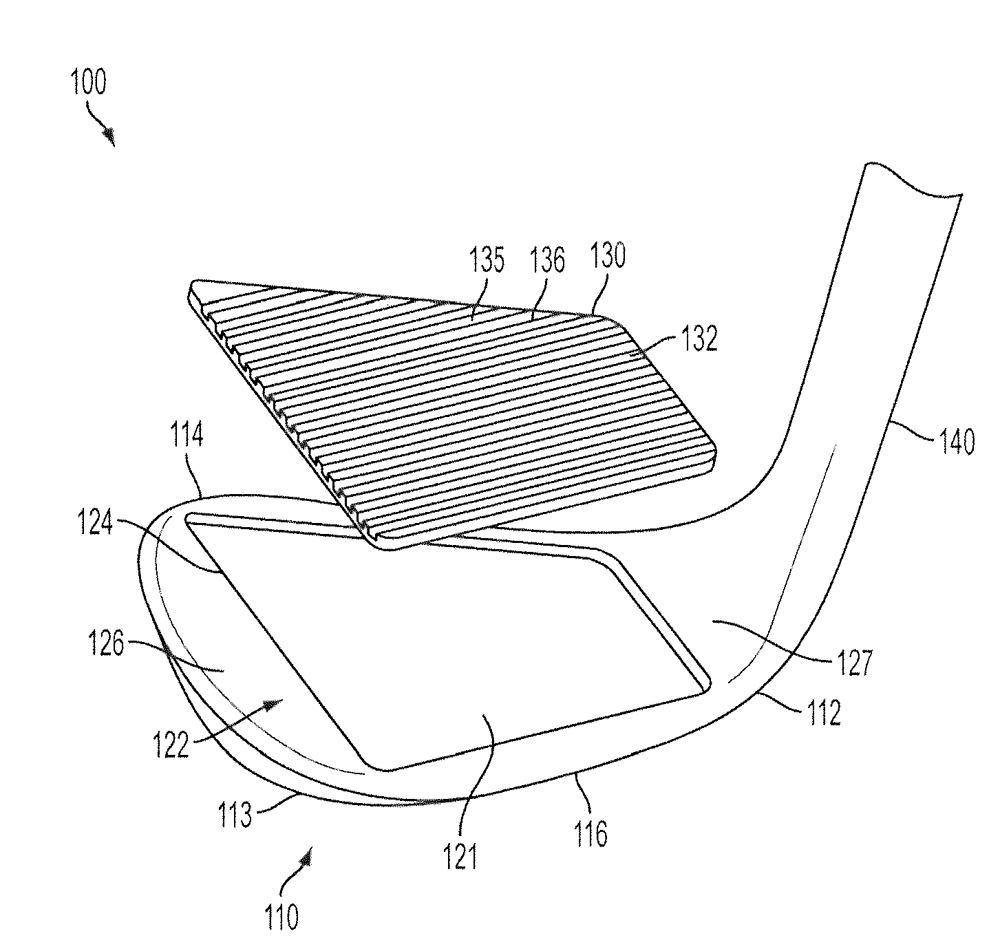 Golf club head with face insert