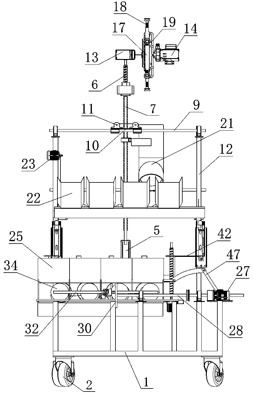 Abruption fruit picking and packing all-in-one machine