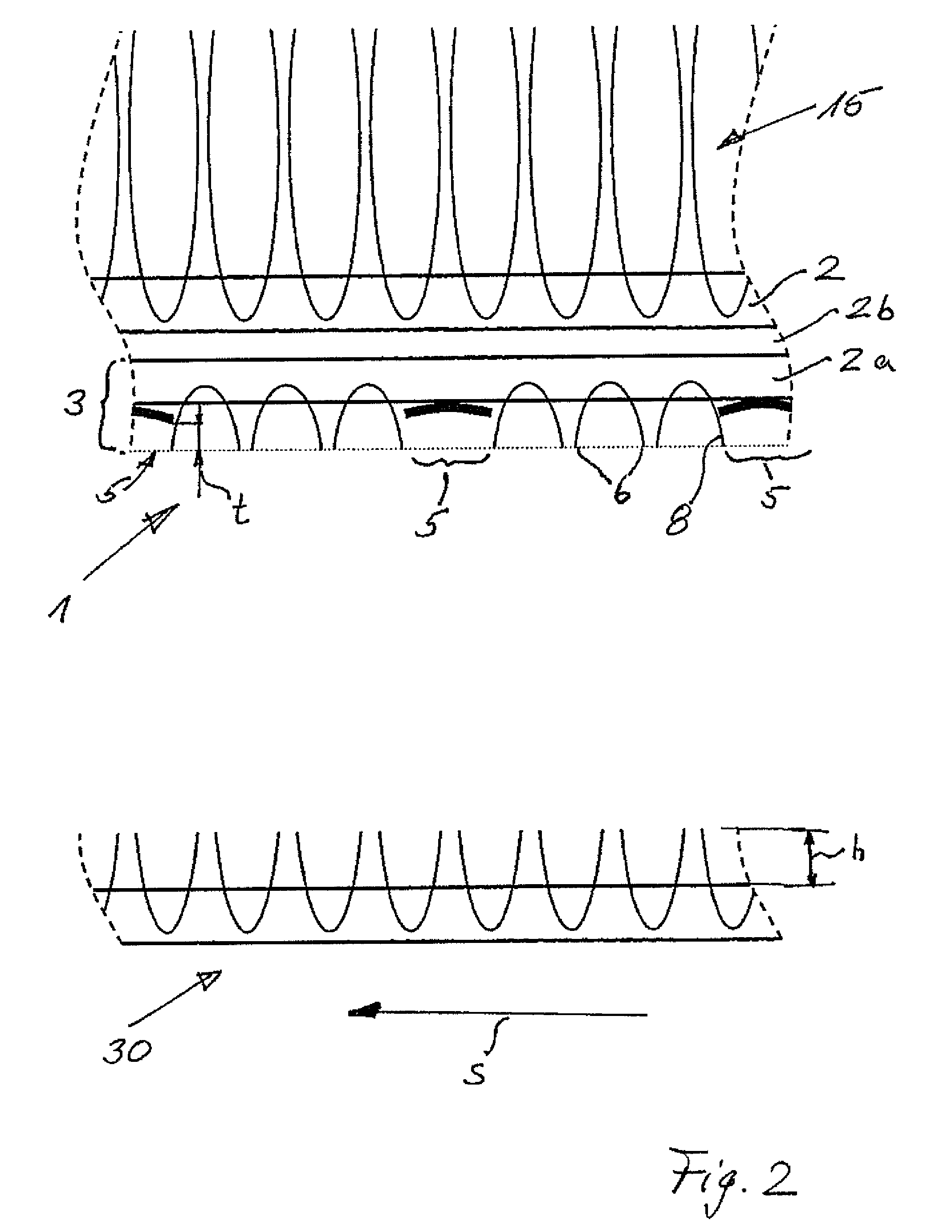 Anti-slip insert mat and method for producing said insert mat