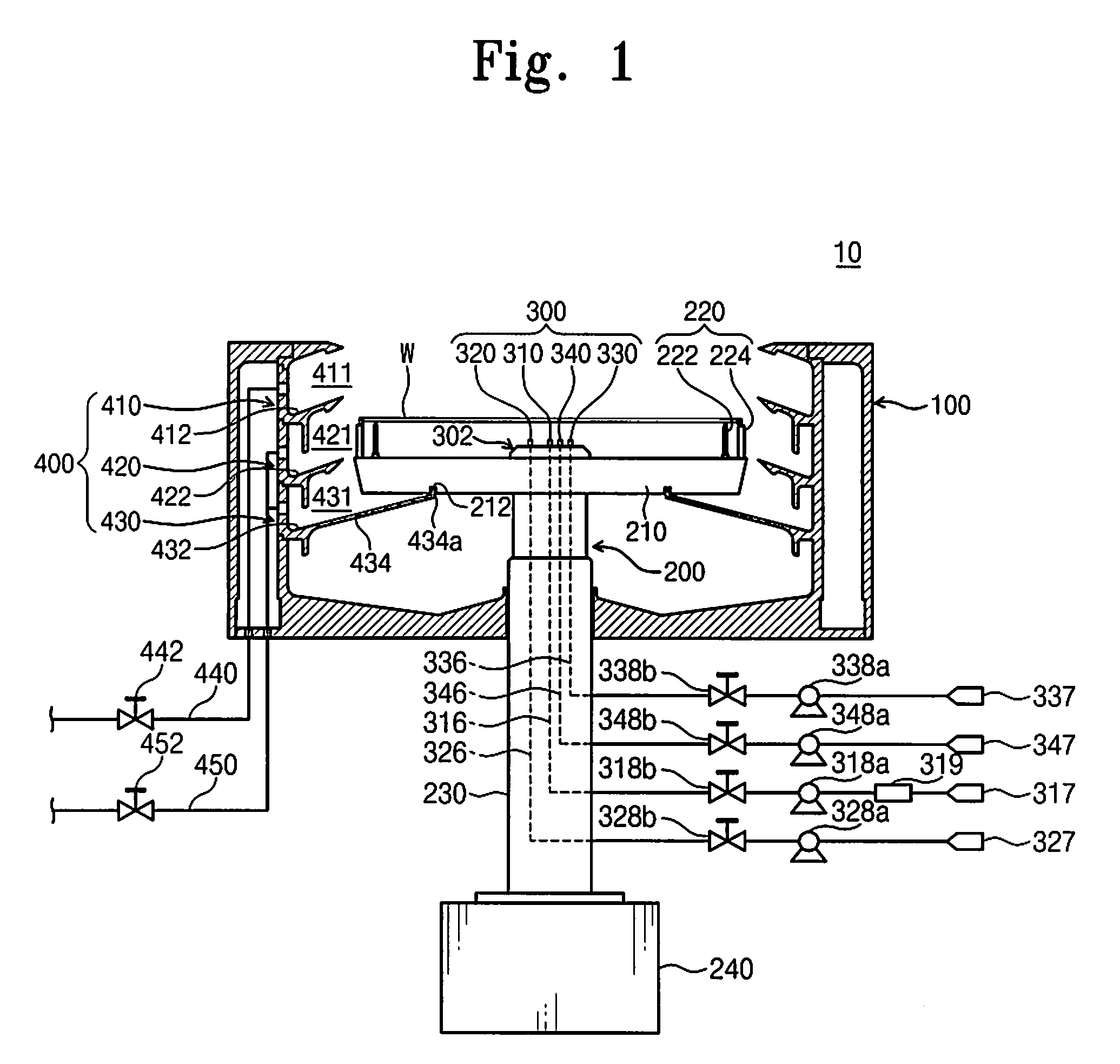 Single type substrate treating apparatus and cleaning method thereof