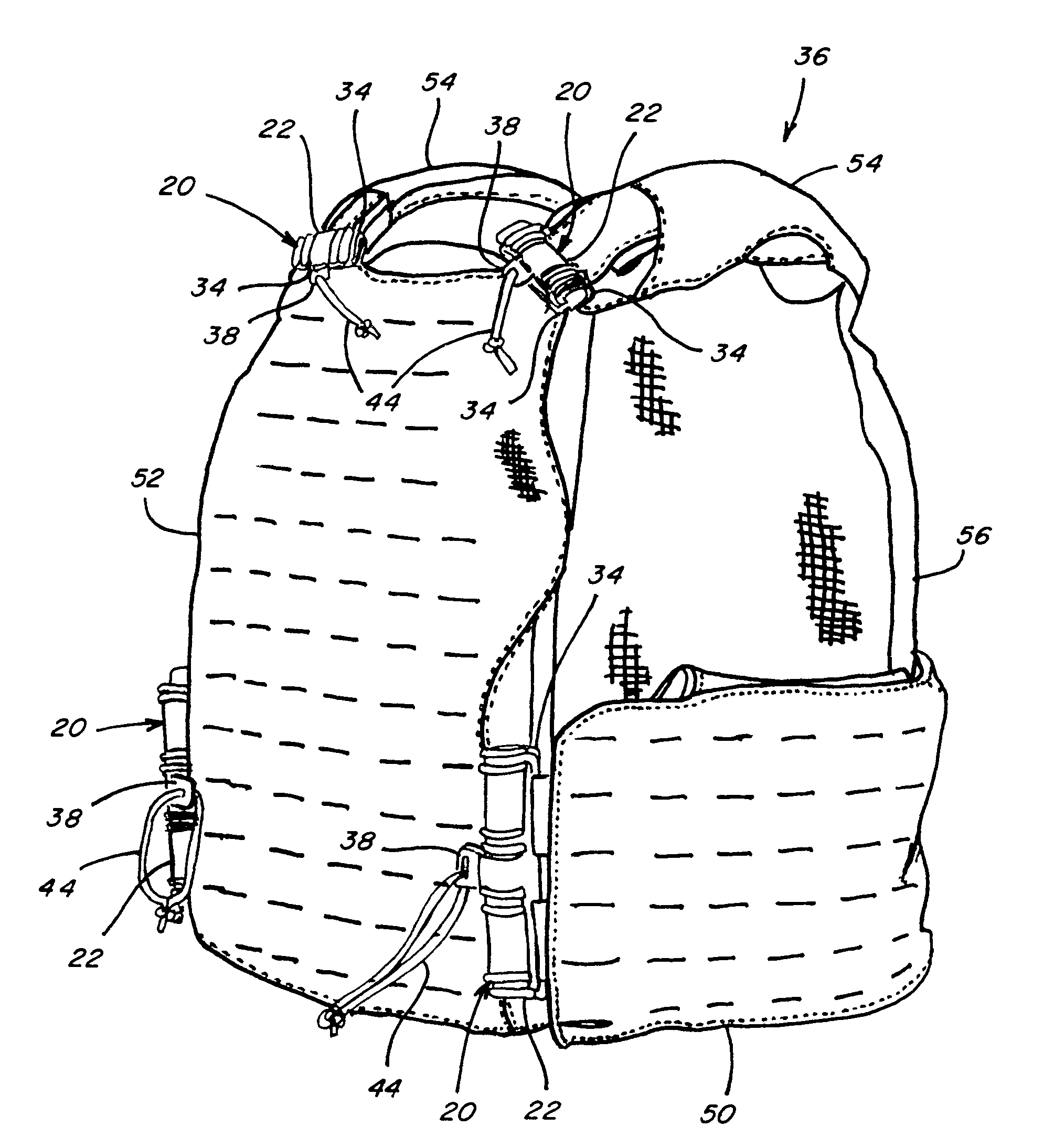 Garment assembly and release apparatus and method