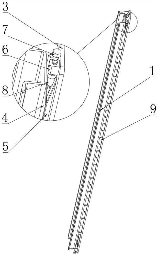 Adjusting type guide rail for electrical installation and bending device thereof