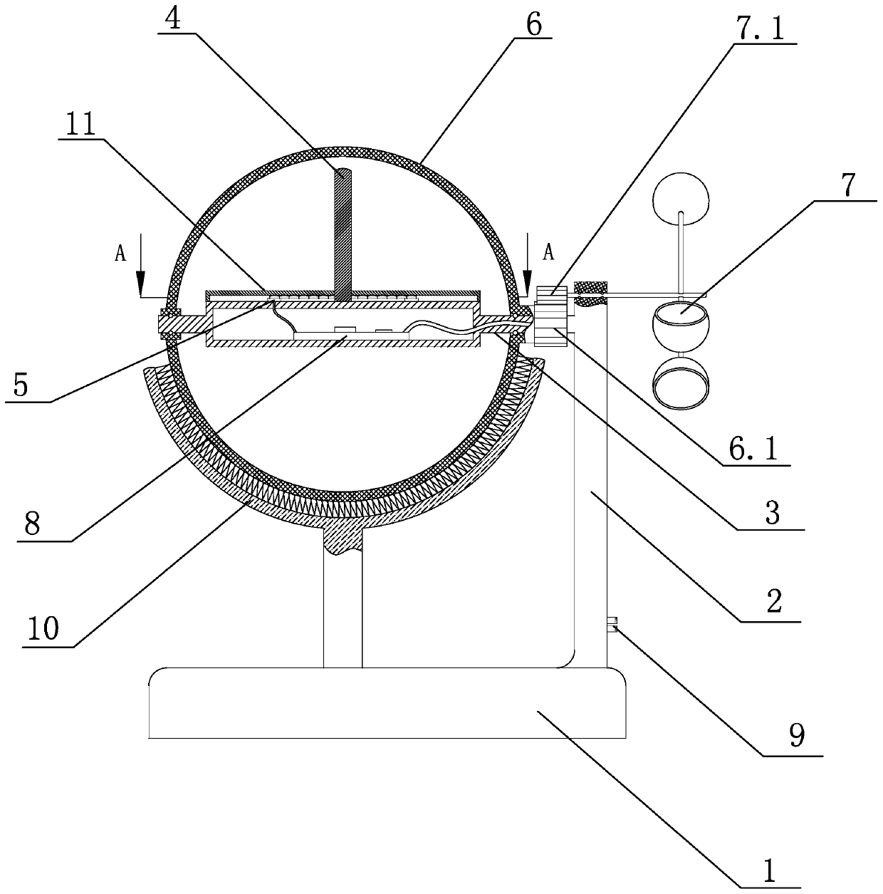 Method of measuring azimuth of sun