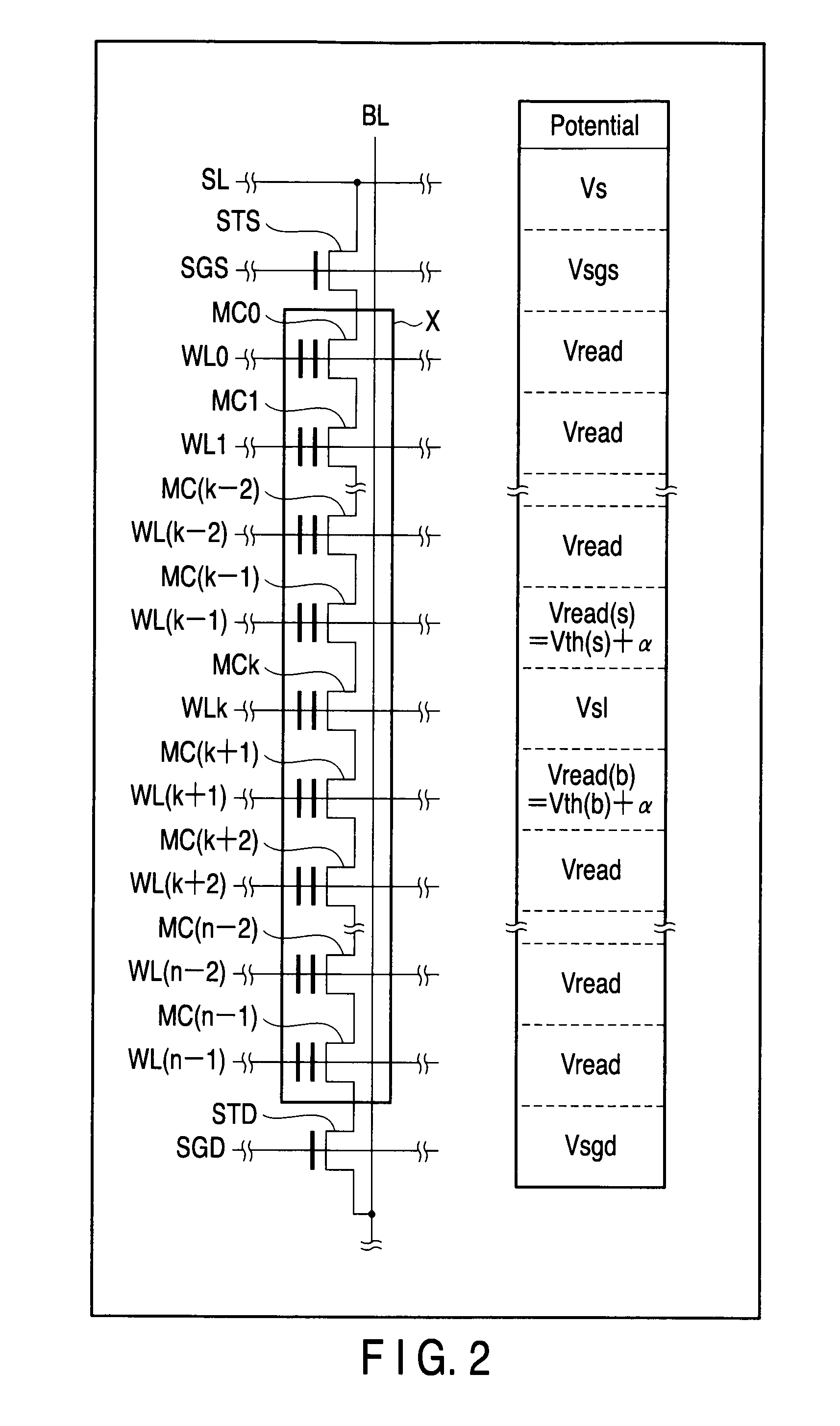 Depletion-type NAND flash memory