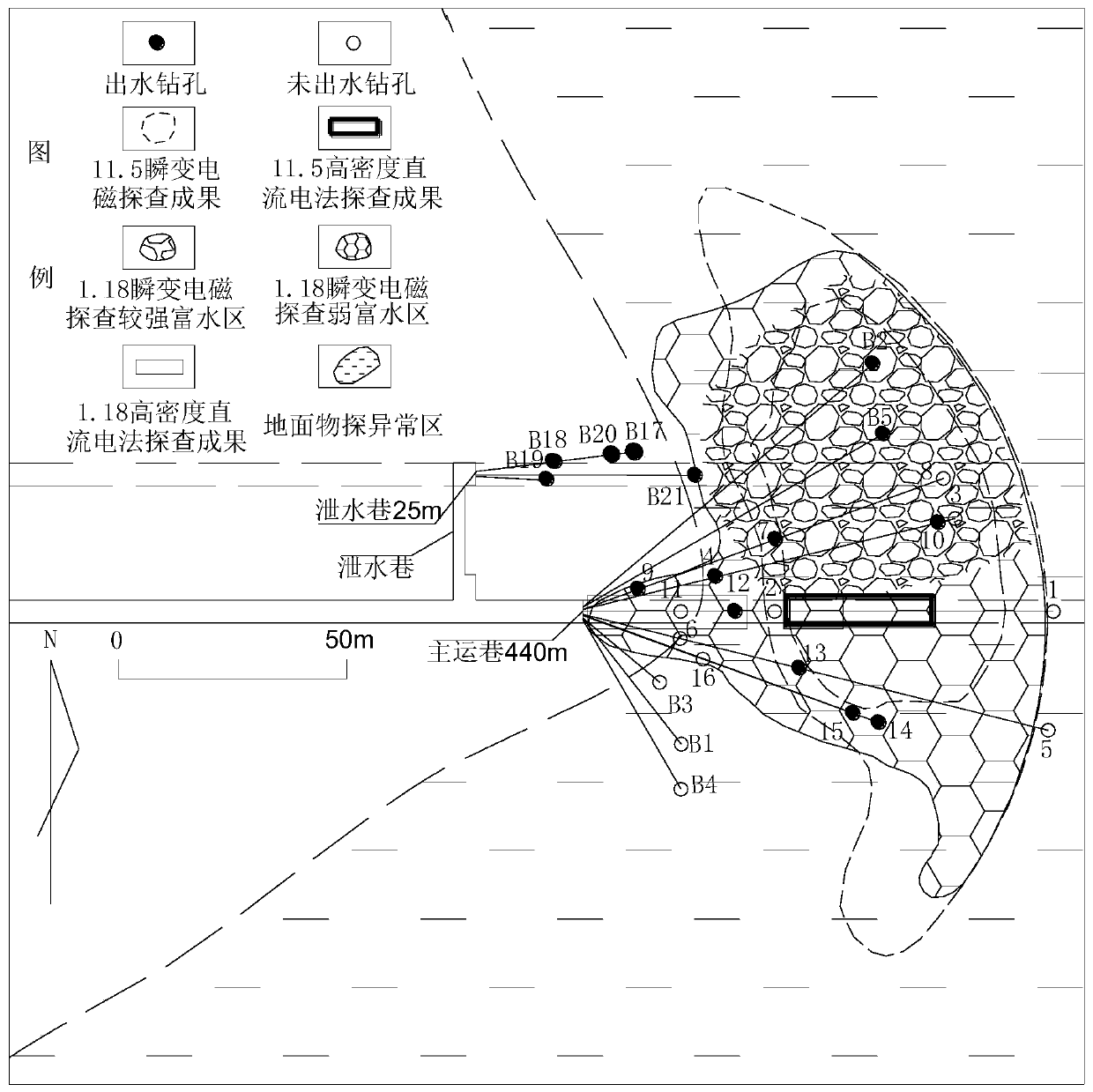 Prevention and treatment method for goaf water under condition of repeated mining of thick seam upper slices destructed by minitype coal mines