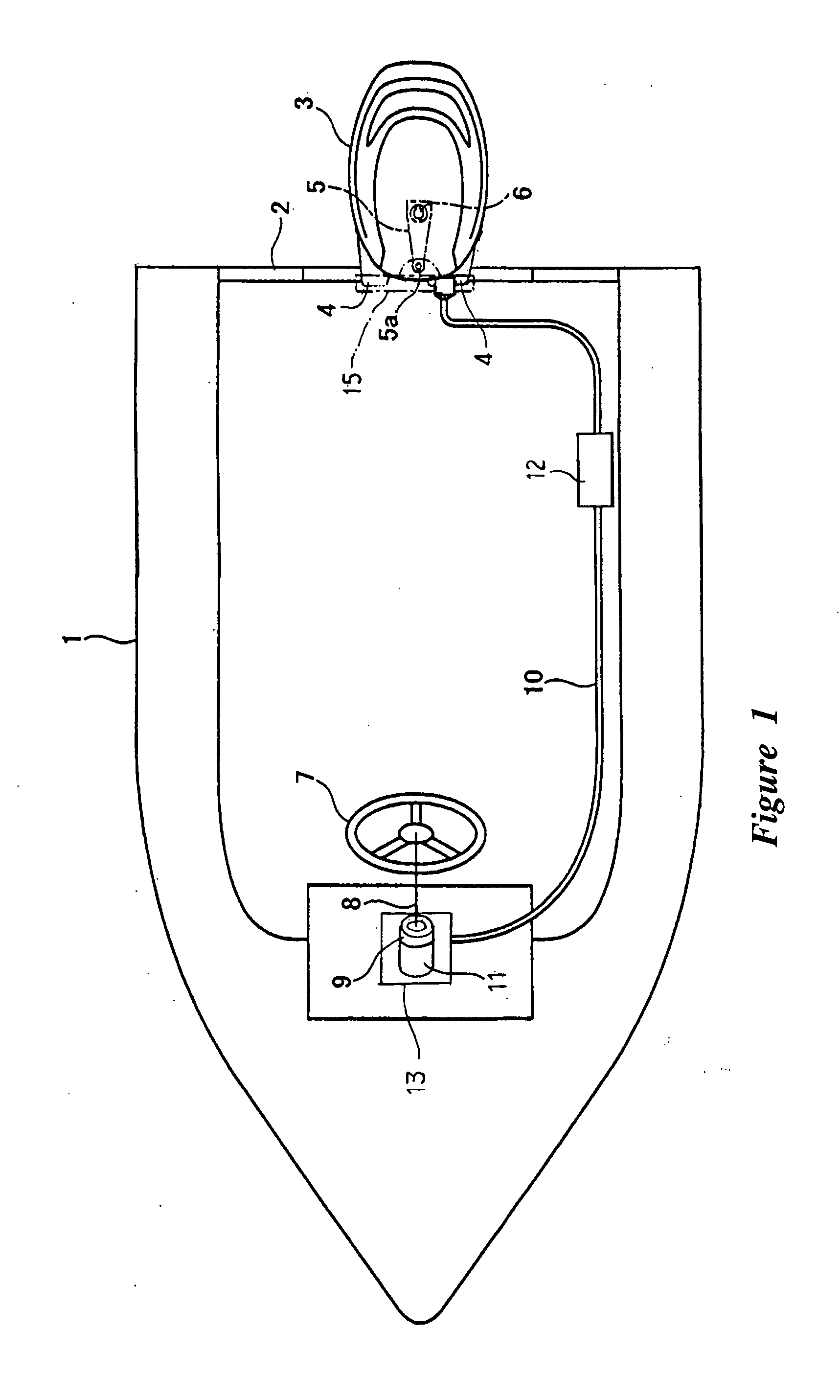 Electric steering apparatus for watercraft