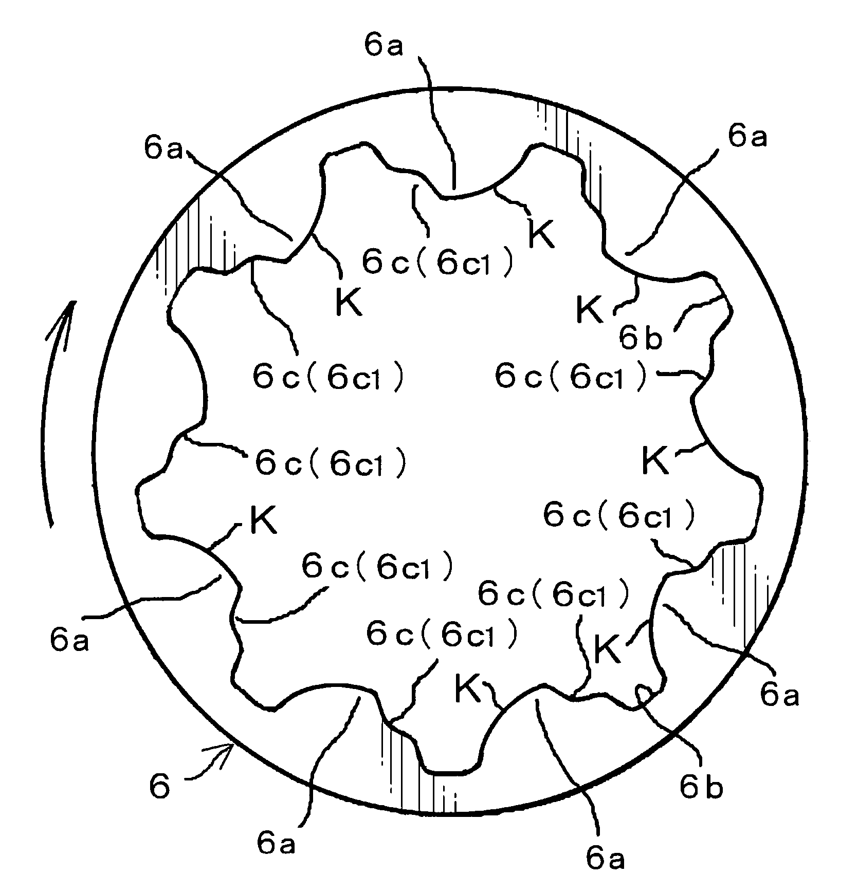 Trochoidal oil pump