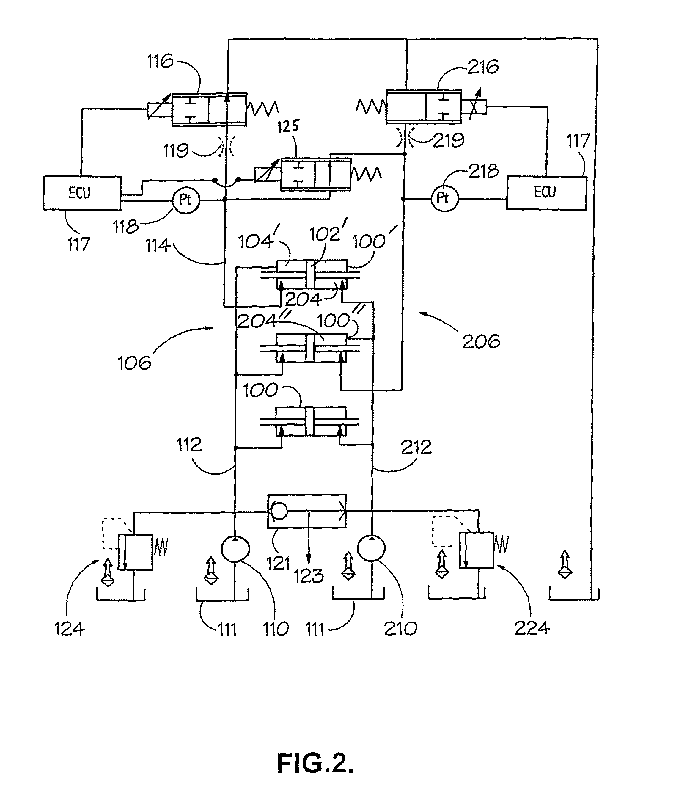 Hydraulic control circuit for a continuously variable transmission