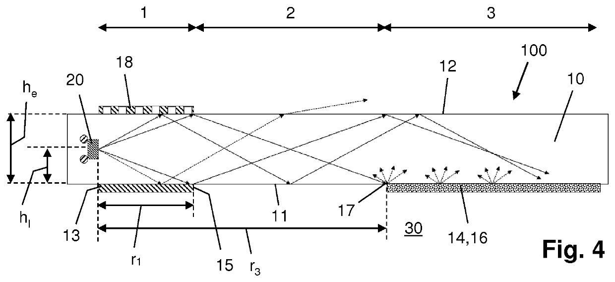 Light emitting arrangement for anti-fouling of a protected surface