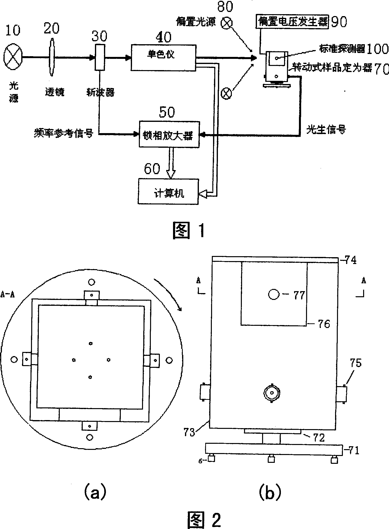 Single light path quantum efficiency test system