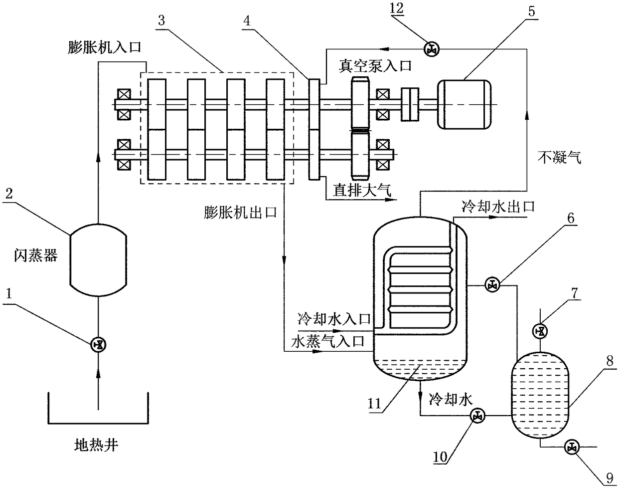 A claw engine power generation device for geothermal power generation