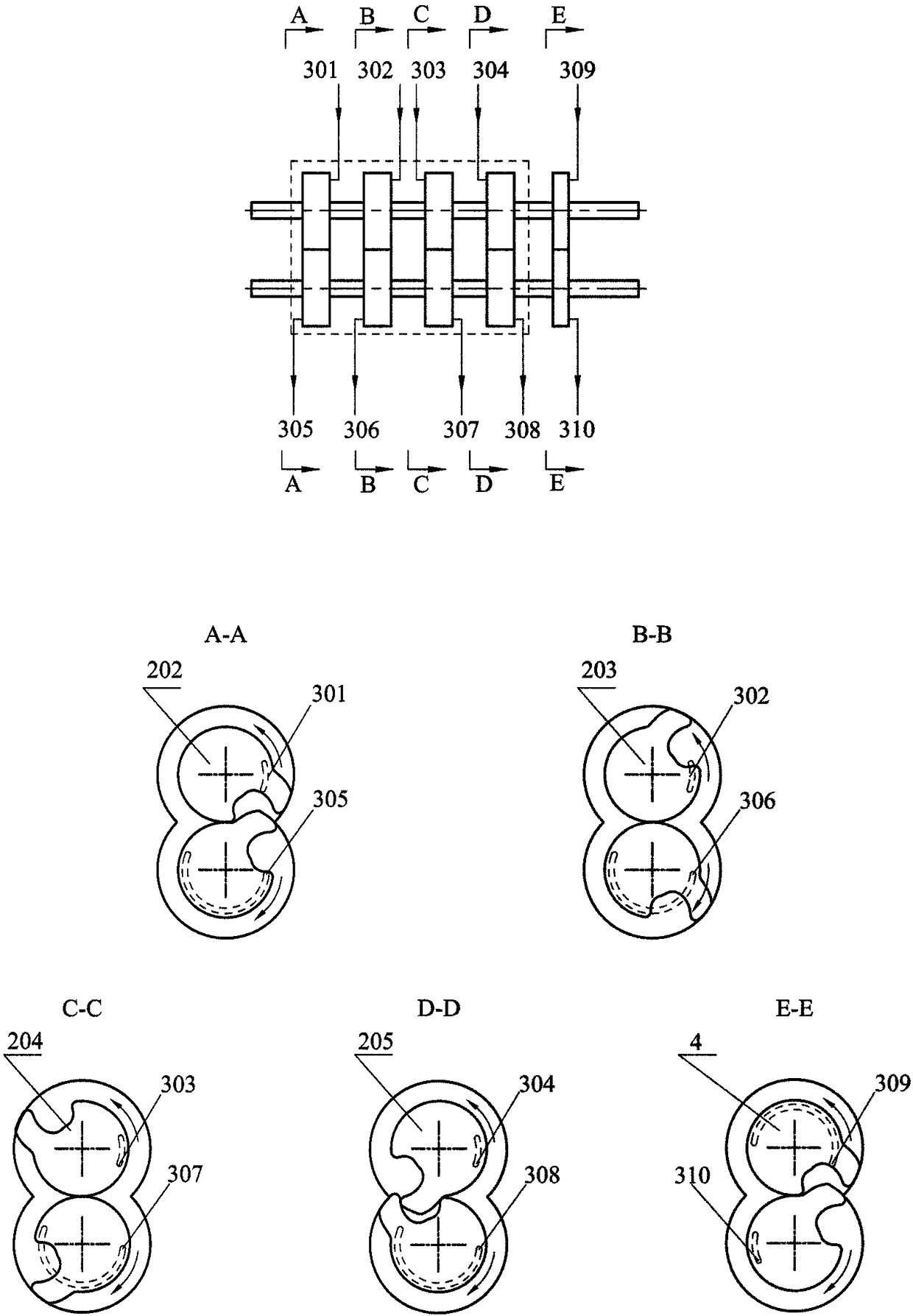 A claw engine power generation device for geothermal power generation