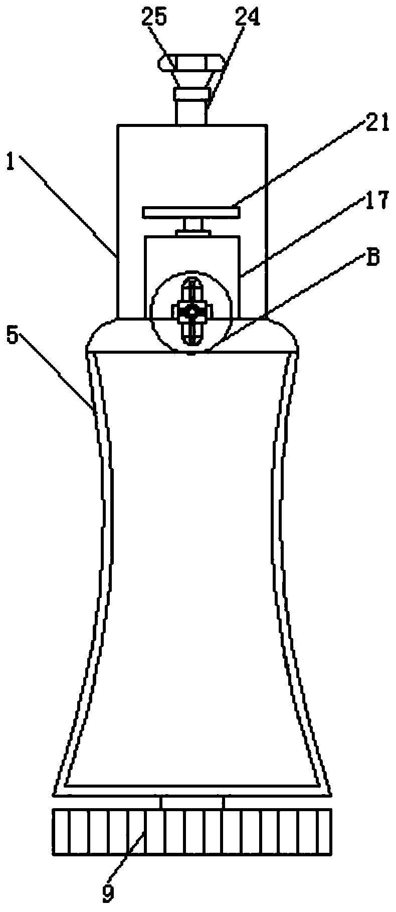 Safety dosing device for ear-nose-throat nursing