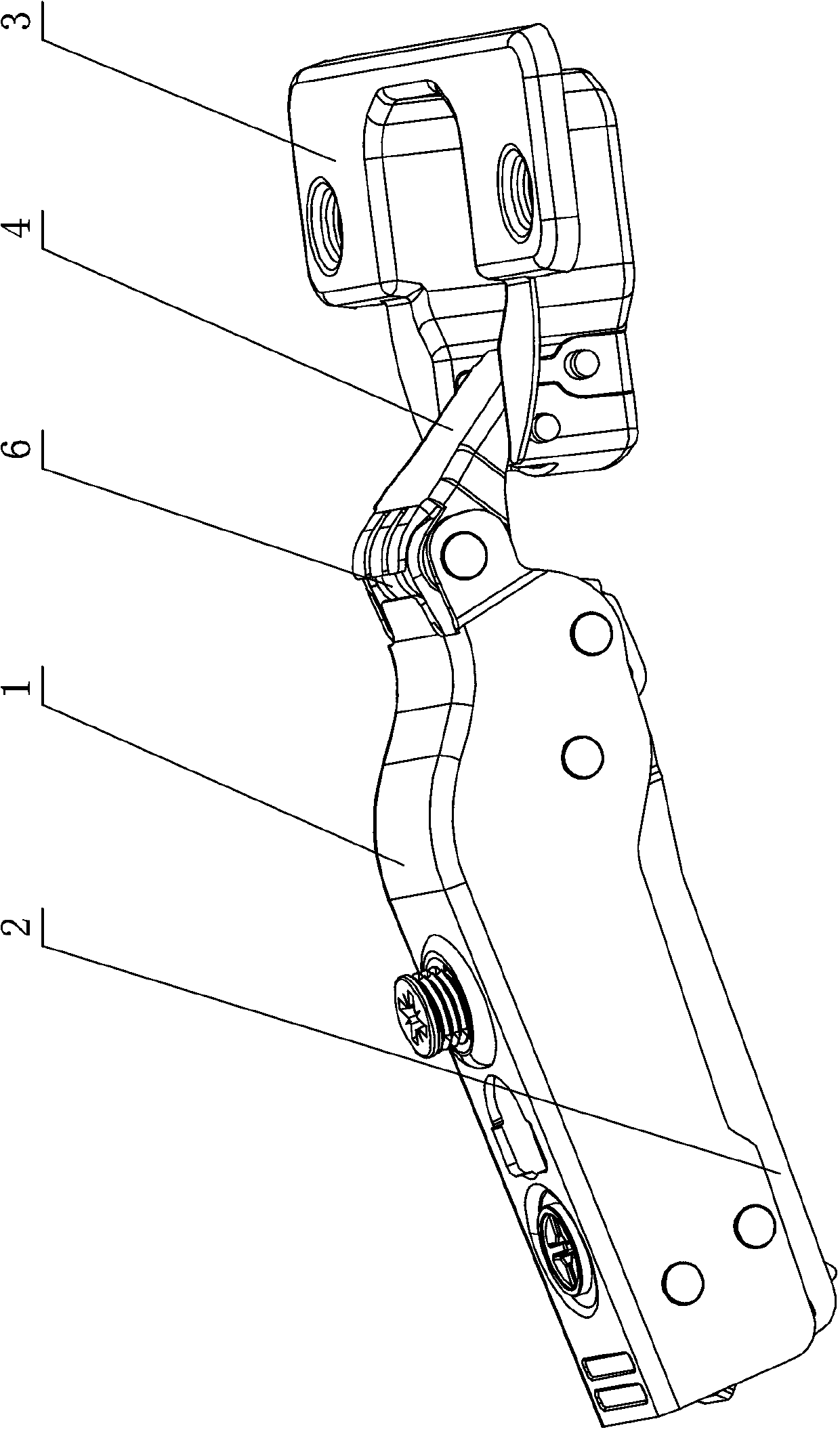 Driving device used for hinge and capable of adjusting arm of force by rotating around shaft