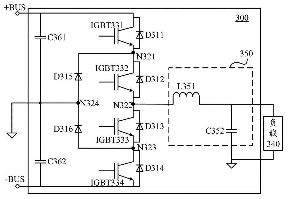 Three-level inverter and power supply equipment