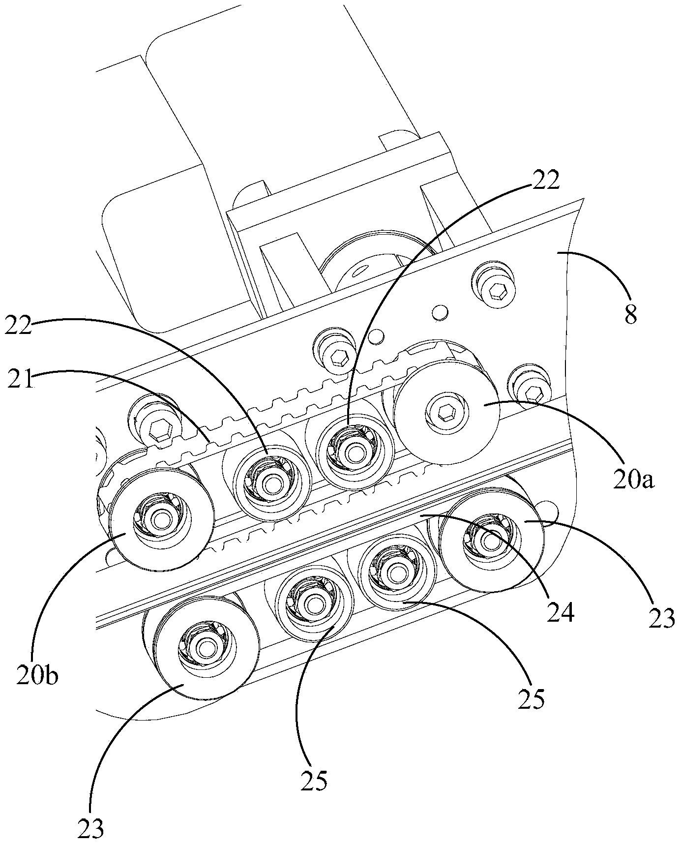 Sealing strip bonding equipment