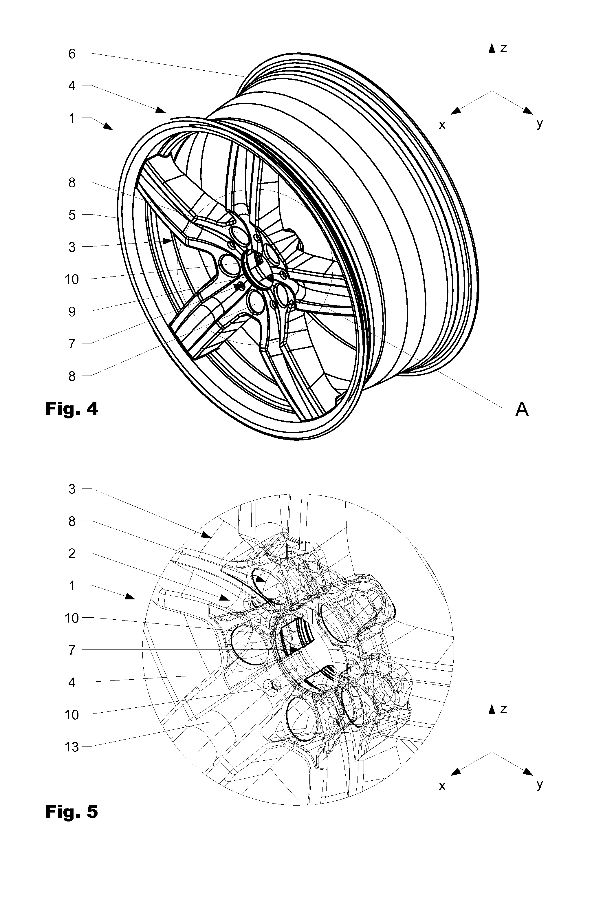 Wheel made out of fiber reinforced material and procedure to make an according wheel