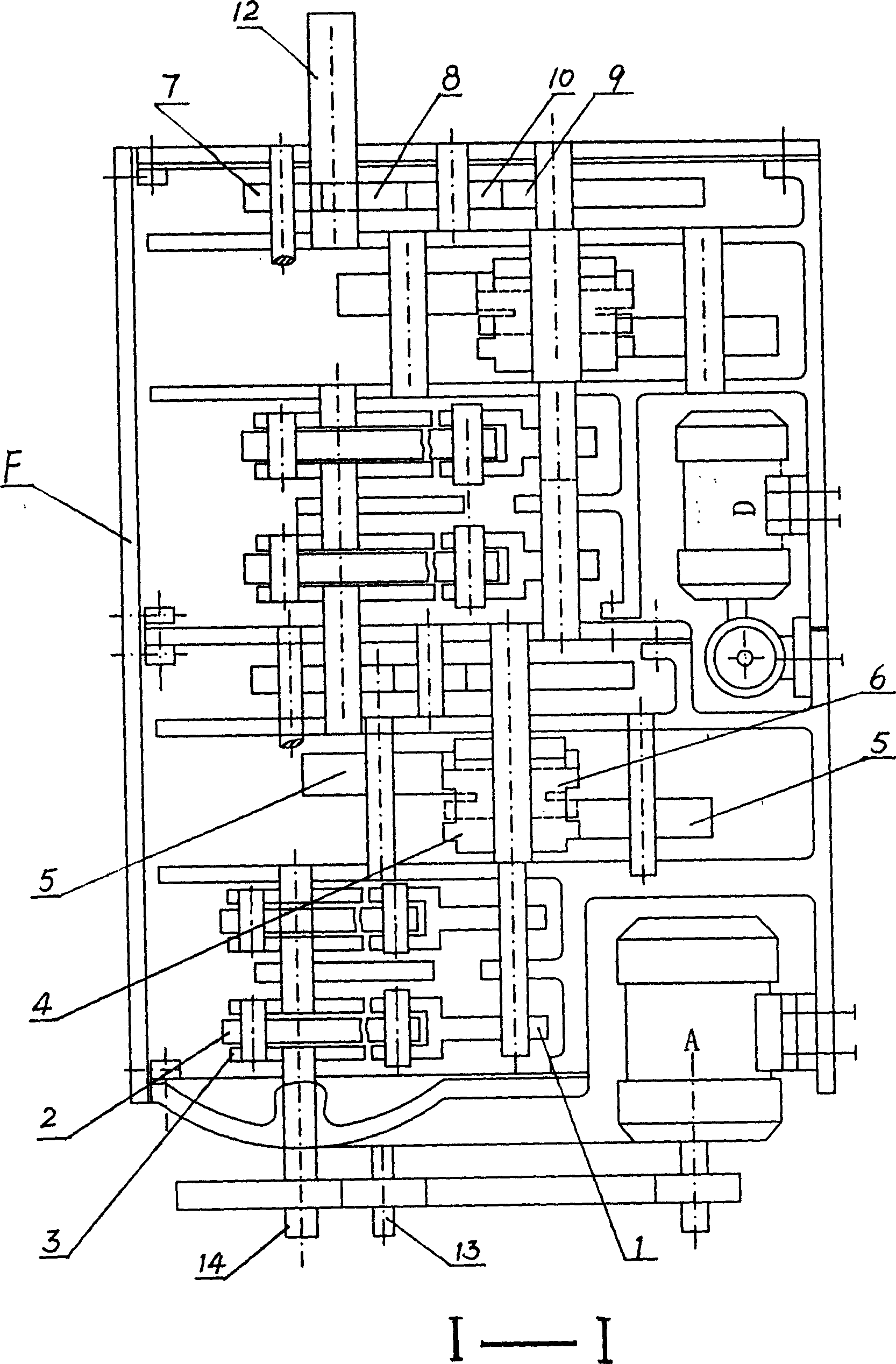 Pull wheel type engine with multi-grade rocking rod