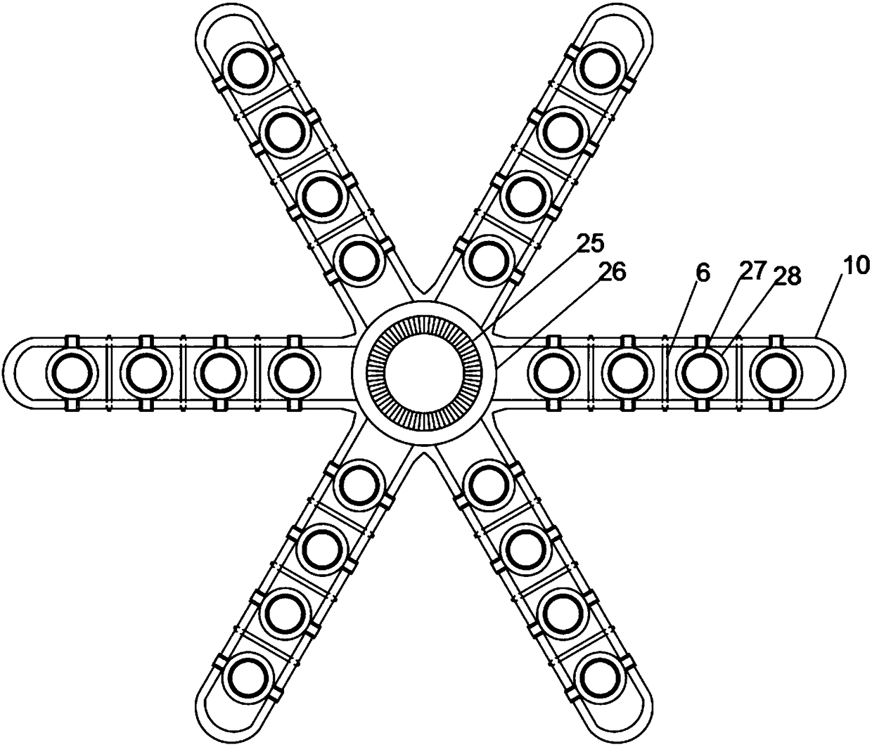 Lifting adaptive shunting centrifugal device