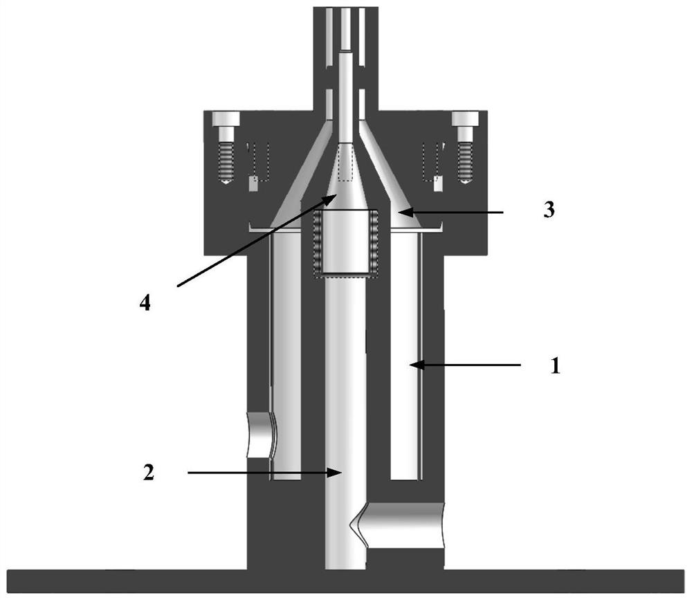 Measurement method of flame excited state particle radiation rate based on uniform light source