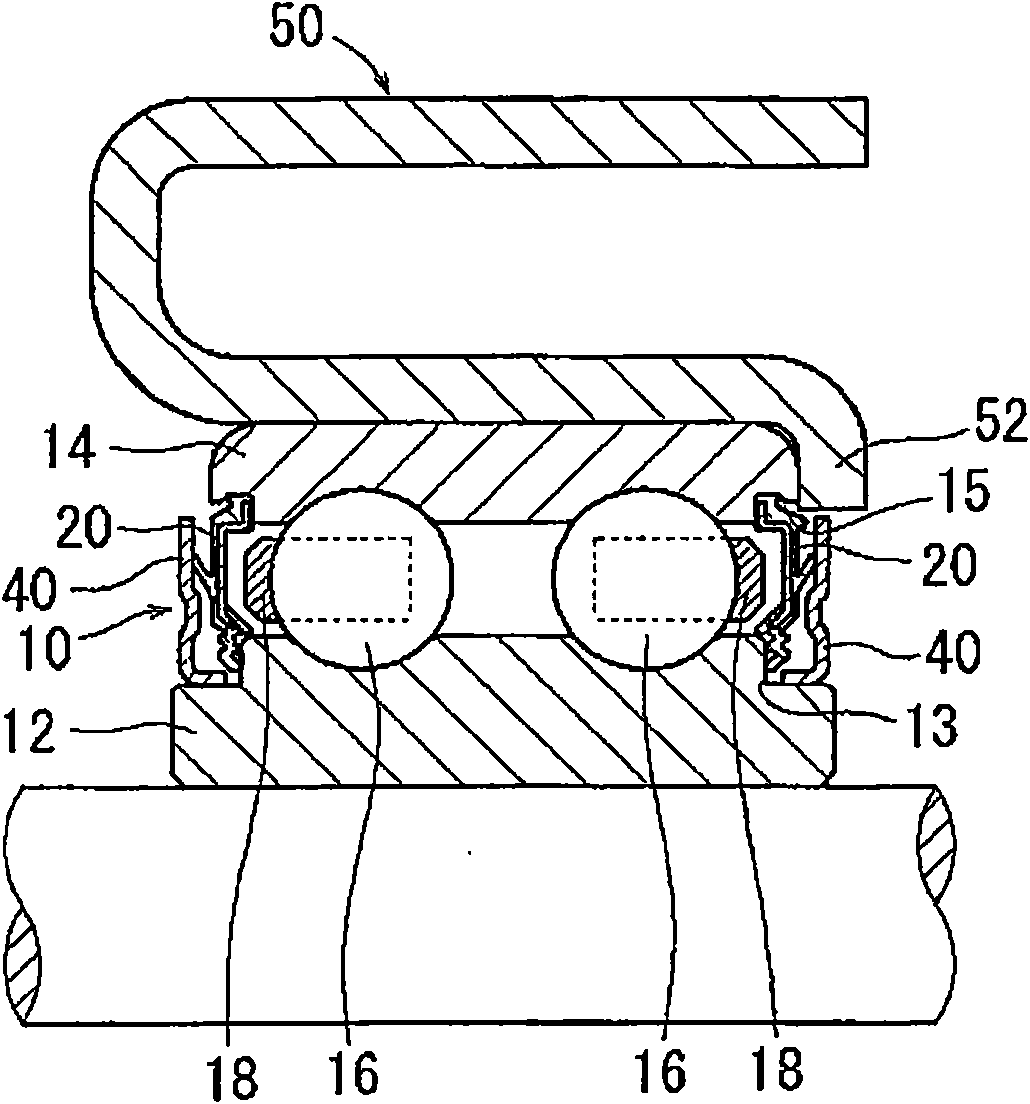 Sealing device for rolling bearing