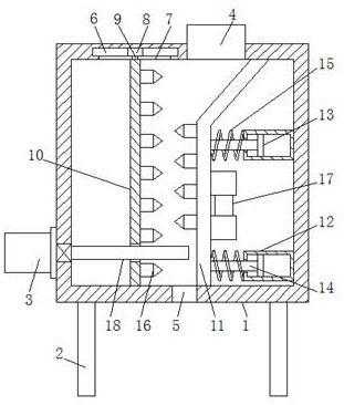 Caked fertilizer crushing device for agriculture