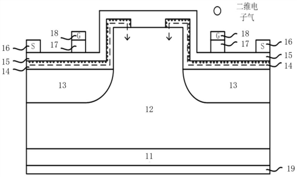 Cellular structure of power semiconductor device, and manufacturing method thereof