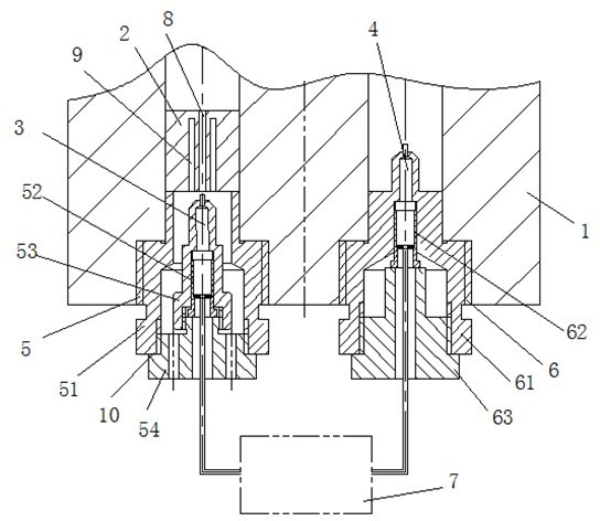 Viscous dissipation measuring device and measuring method