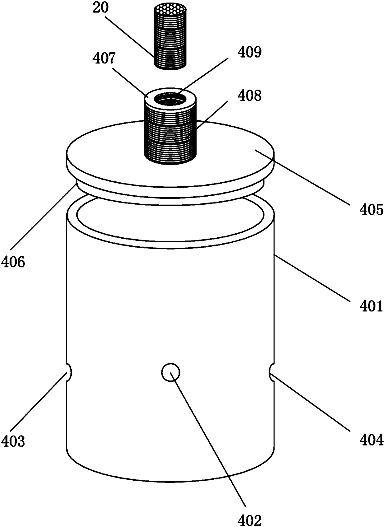 Anti-blocking drainage device for thoracic surgery department