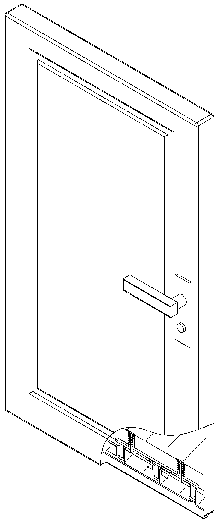 Assembled energy-saving wooden door