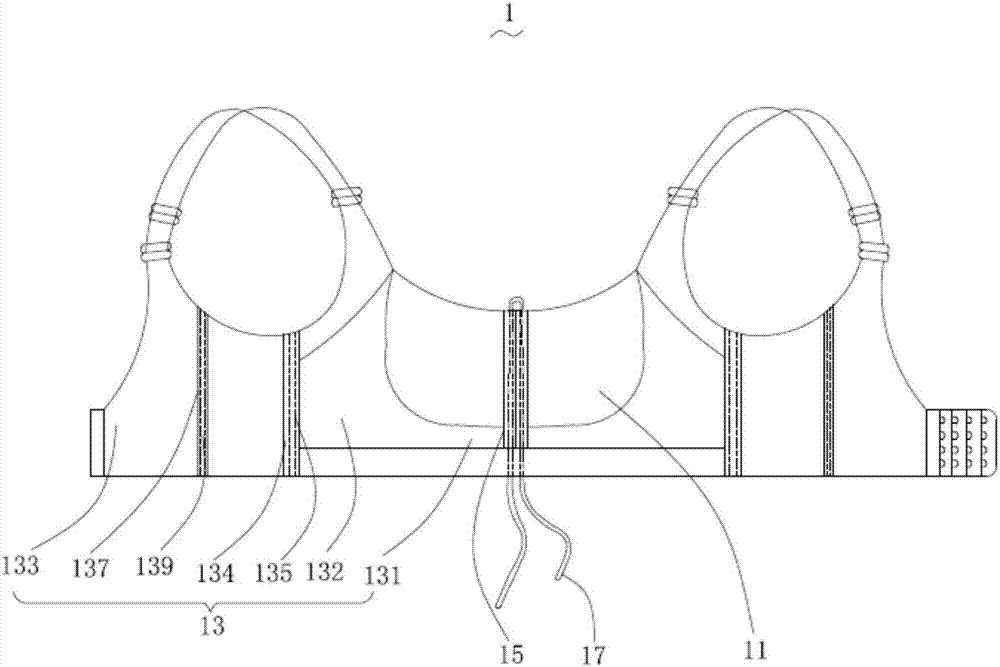 Brassiere provided with drawstrings