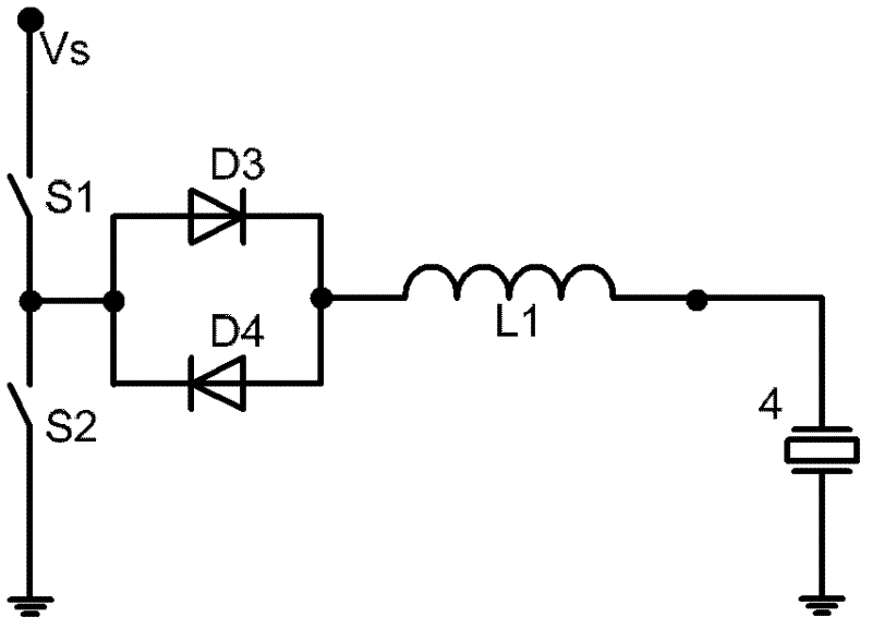 Piezoelectric ceramic driving power supply and driving method