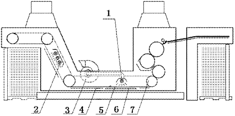 Method for printing cigarette packet snowflake patterns by using improved intaglio printing press