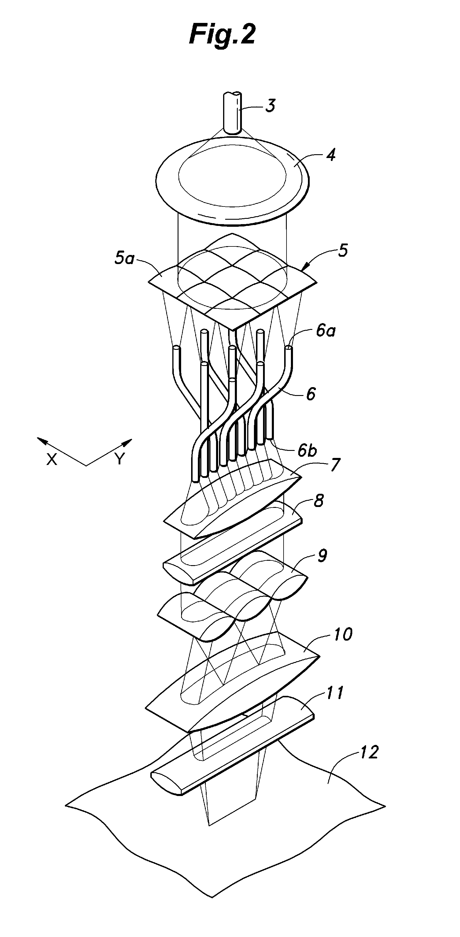 Laser optical system using optical fiber transmission